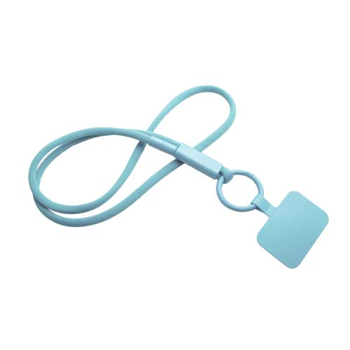 Lanyard porte-téléphone promotionnel Tubyard Bleu glacier
